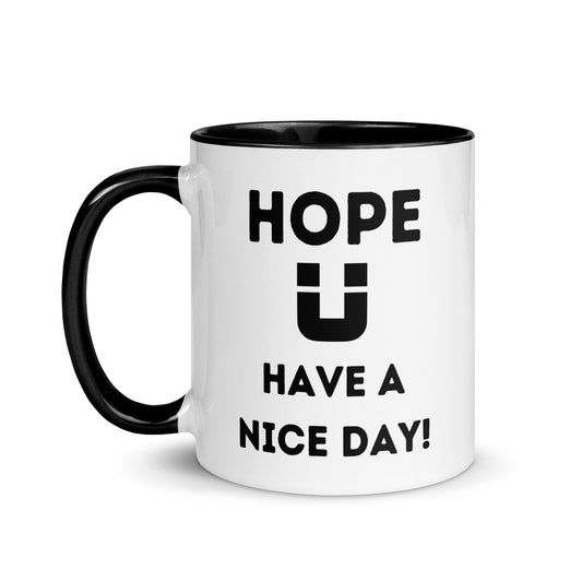 Two sides of U Mug